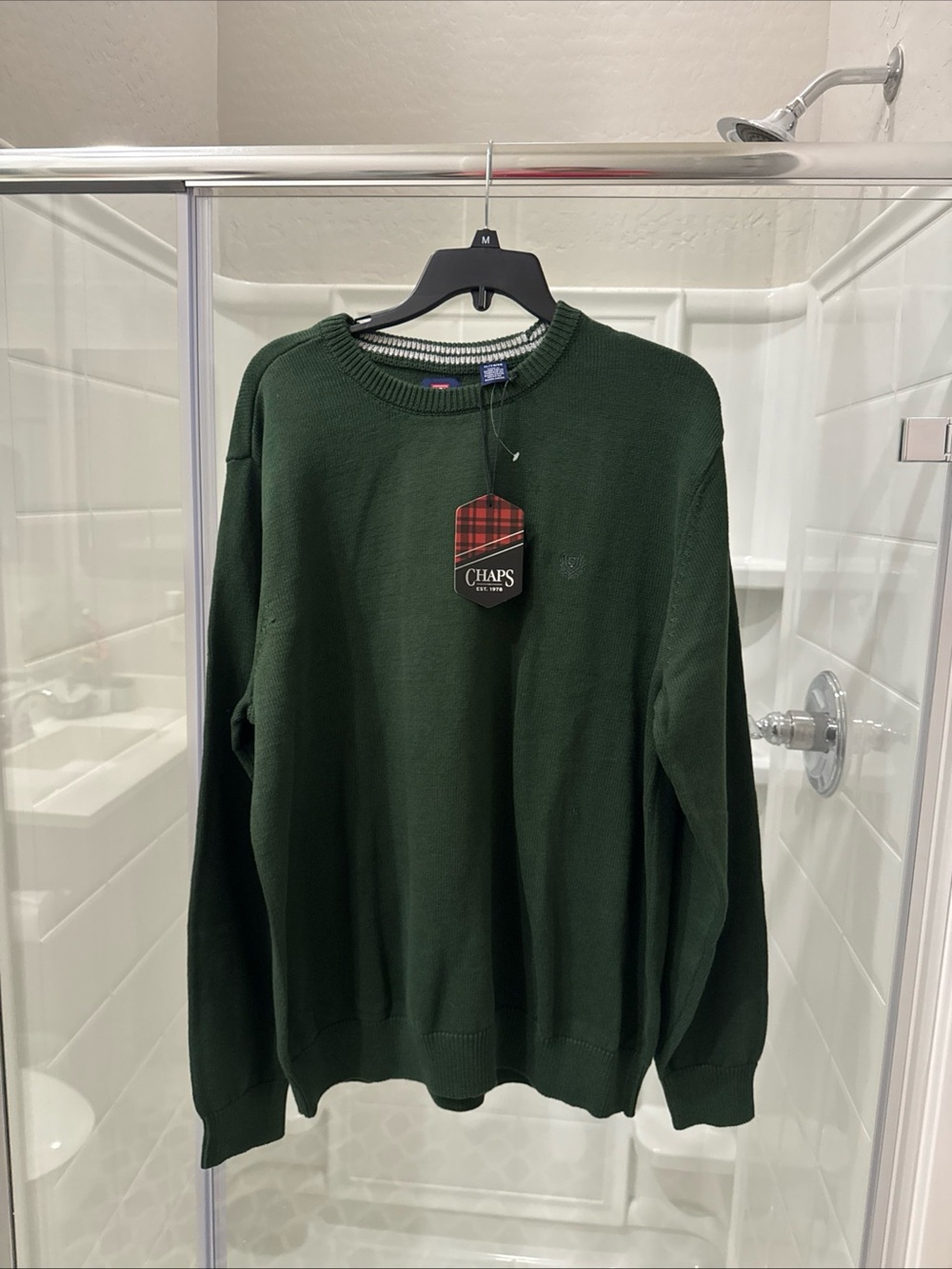 Chaps Men’s Dark Green Crewneck Sweater